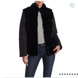 VIA SPIGA Outerwear reversible faux fur jacket.